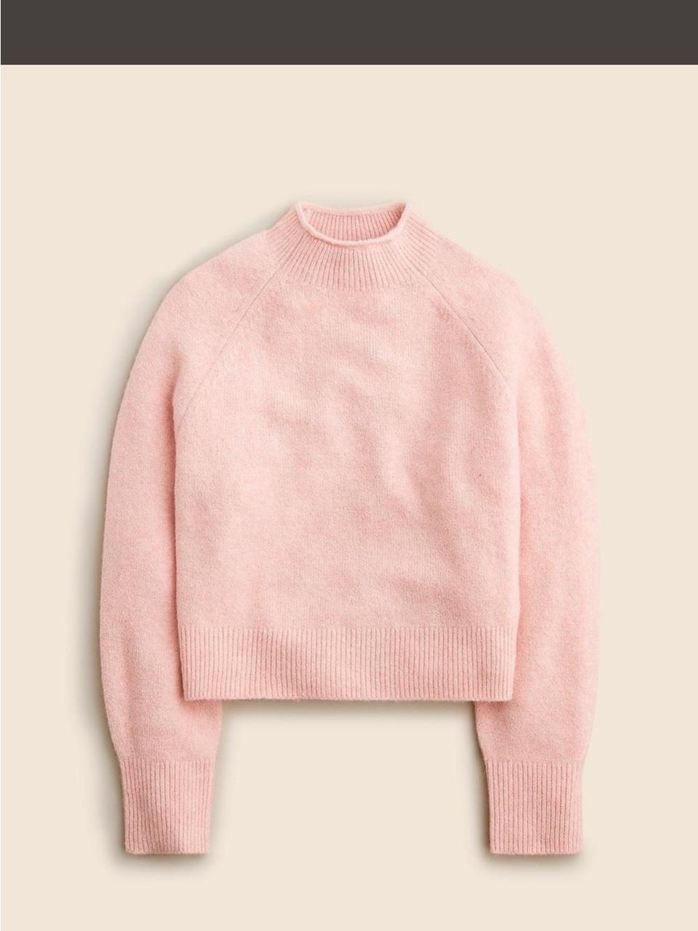 J. Crew Blush Pink roll Neck Sweater